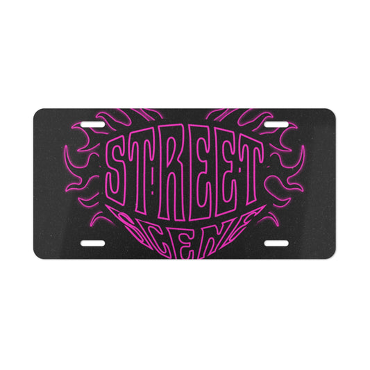 NEON HEART VANITY PLATE